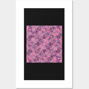 Pink threads Posters and Art